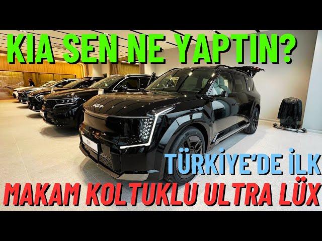 Kia EV9 İnceleme 2024 GT Line / Sen NE Yaptın KIA / Bu Arabada Dikiz Aynası YOK Her yer Kamera!