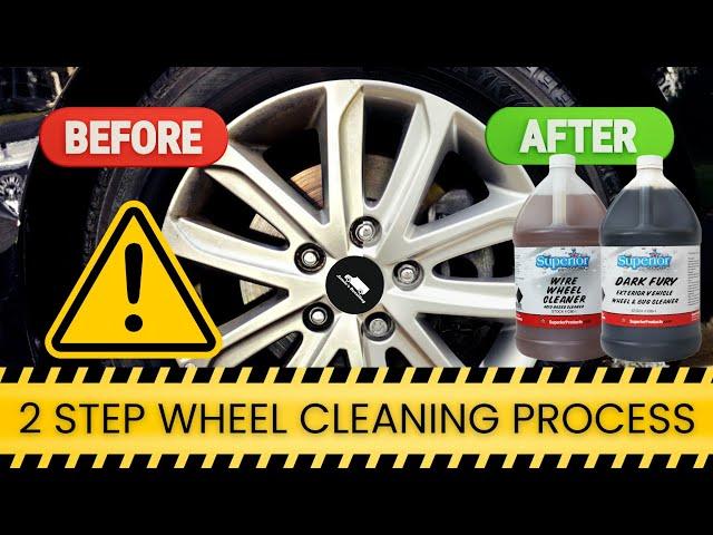 How To Clean & Detail Wrecked Wheels - 2 Step Wheel Cleaning Using Superior Products **ACID**