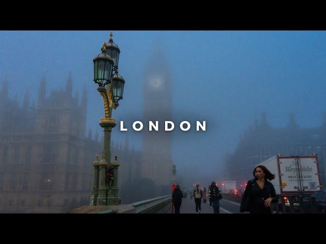 Magical FOGGY Morning Walk in London | Westminster | London Walking Tour in 4K