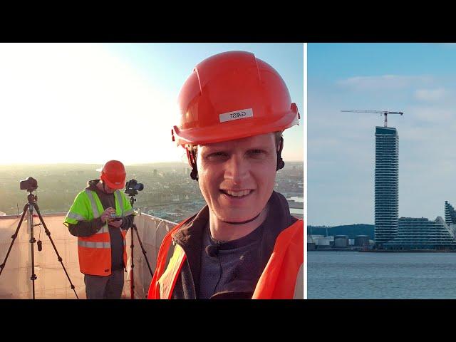 Timelapsing the sunset from Lighthouse in Aarhus