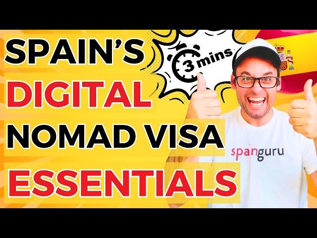 Spain Digital Nomad Visa in 3 minutes!