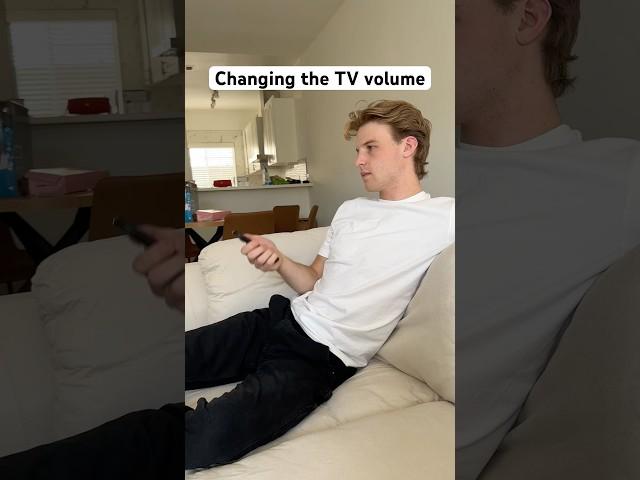 Changing the TV volume