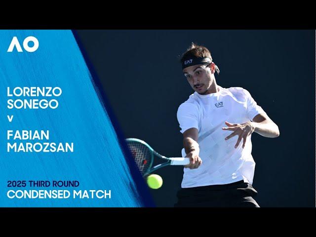 Lorenzo Sonego v Fabian Marozsan Condensed Match | Australian Open 2025 Third Round