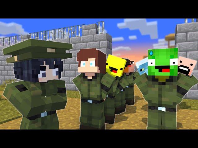 MAIZEN: JJ & Mikey Went to ARMY CAMP?! - Minecraft Animation JJ & Mikey