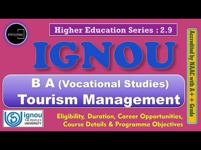 IGNOU | Tourism Management | BAVTM | IGNOU in Malayalam|  BTS | BCOMG  | Admission July 2022