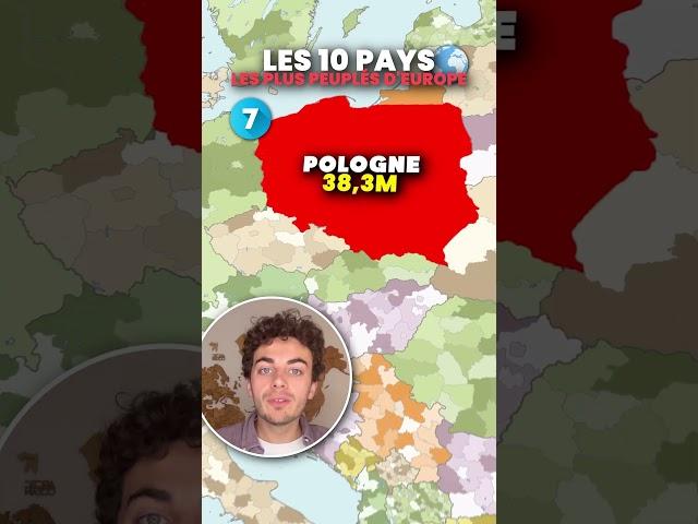 Les 10 pays les plus peuplés d’Europe !  #cesarcultureg #pays #géographie #europe #apprendre