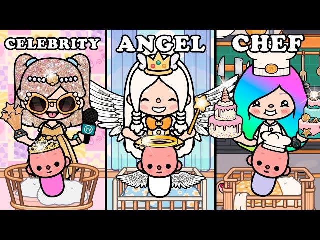 I Was Adopted By CelebrityAngelChef | Compilation | Sad story | Toca Boca | Toca Life Story