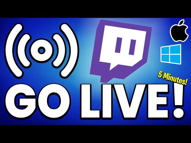 How to STREAM on Twitch! *5 MIN* (2024 Tutorial)