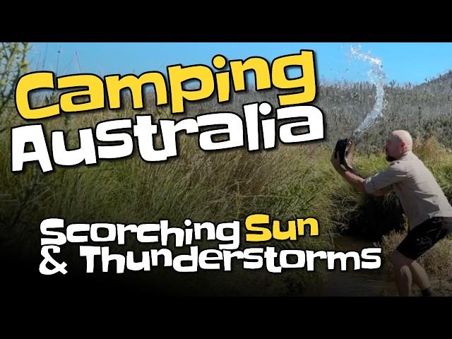 Scorching Hot Solo Camp | Thunderstorms at Night