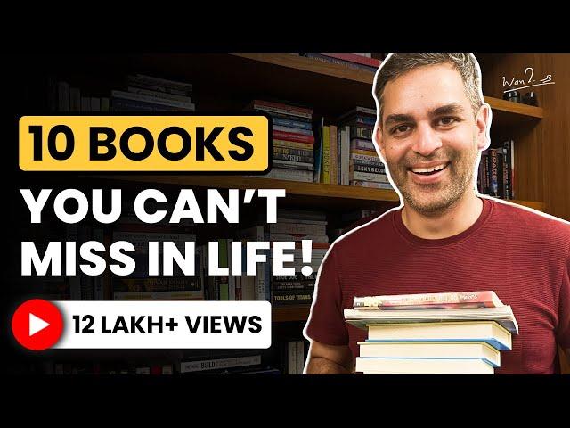 10 BOOKS to CHANGE the WAY you THINK! | MEGA GIVEAWAY! | Warikoo Books Hindi