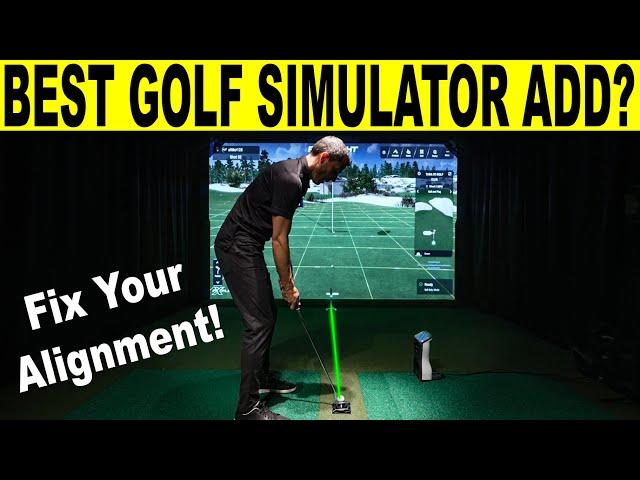 Best Golf Simulator Add On Yet? PuttAIM Laser Home Golf Simulator Integration!