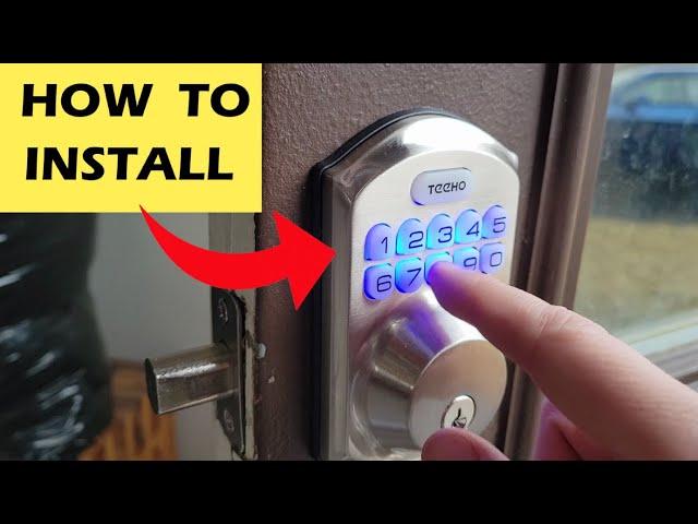 Keyless Door Lock Deadbolt From Amazon - Install and Program - Smart Lock