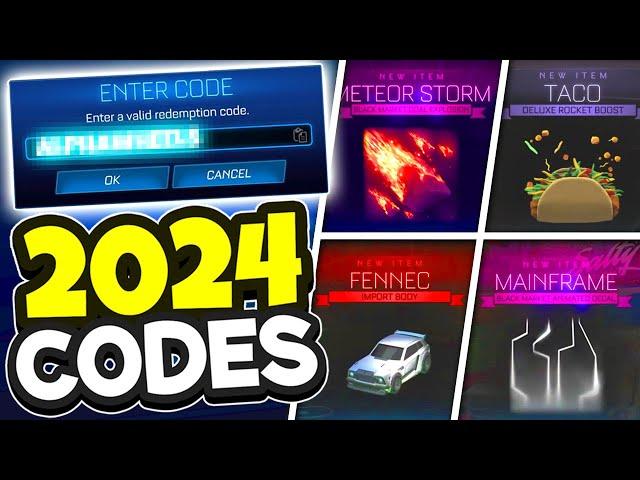 ALL 2024 Redeem Codes! Rocket League