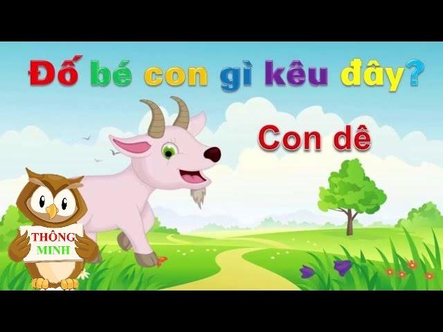 Dạy bé học nói con vật | em tập đọc tiếng Việt qua các loài động vật | Dạy trẻ thông minh sớm