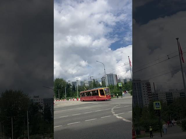 Вагон 524 в Перми! Снова по Борчанинова @Пермский транспортный Канал