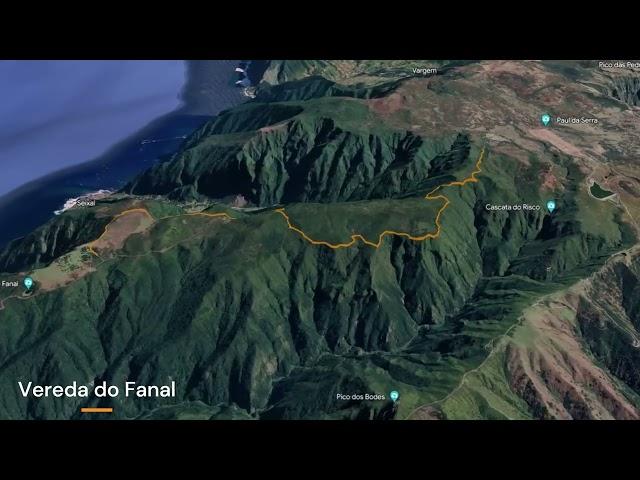 Vereda do Fanal Trail Map, Walking in Madeira