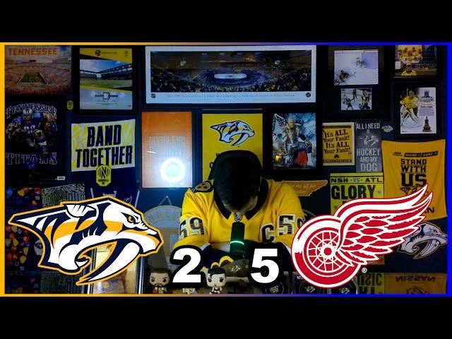 Predators fan reacts to Red Wings game (Game 5) 10/19/24