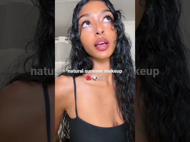 natural summer makeup look for brown skin 🫶