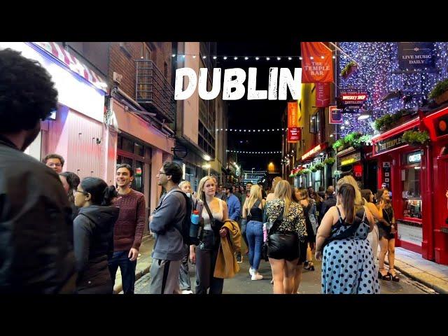 Ireland Dublin Nightlife Temple Bar After 10PM Walking Tour