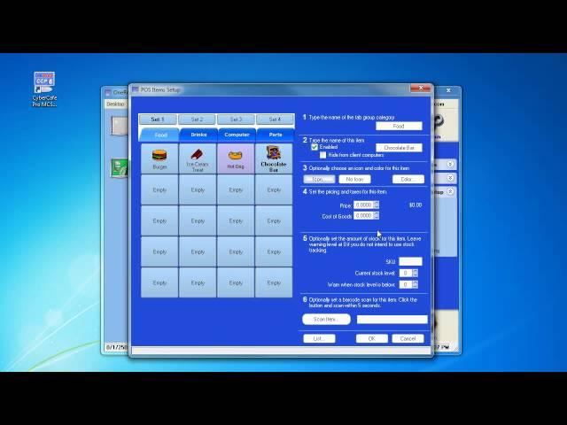 Create a POS Item in CyberCafePro