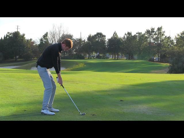 How to play the TOUGH APPROACH shot on Hole 5, Par 5 -Regatta Bay Golf Academy