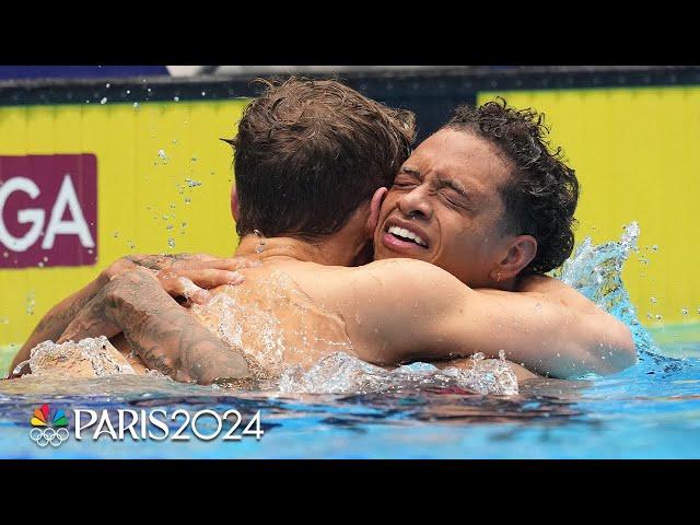 Training partners Carson Foster, Shaine Casas qualify in 200m individual medley | NBC Sports