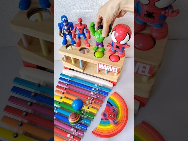 Reverse Spider-Manl toys Oody satisfying ASMR #shorts #marblerunasmr #asmr @marblerun-asmr