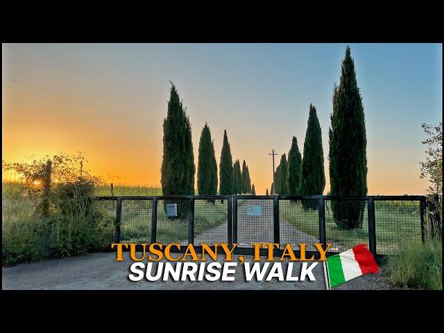 Explore Tuscany, Italy - Villa Catignano Walking Tour, morning sounds & breathtaking sunrise views