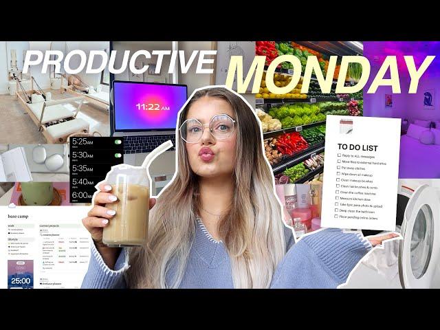 Spend a PRODUCTIVE MONDAY with me!  | Pilates, Client Work, Groceries | Melbourne Australia (VLOG)