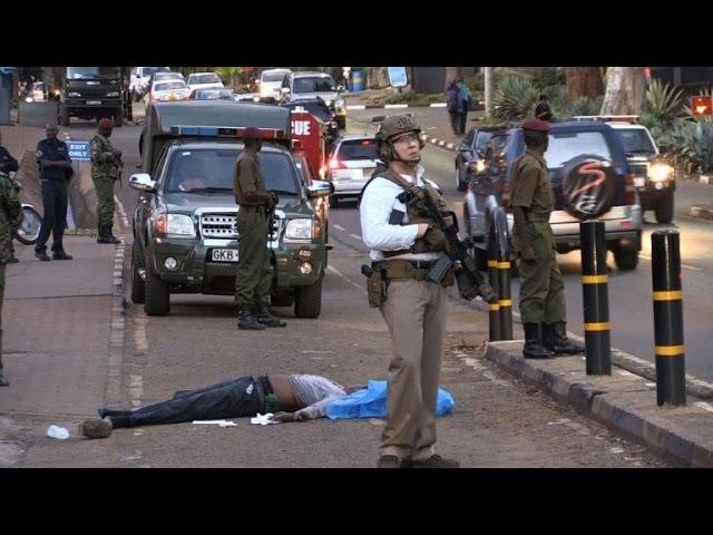 Man shot dead after stabbing outside US embassy in Kenya