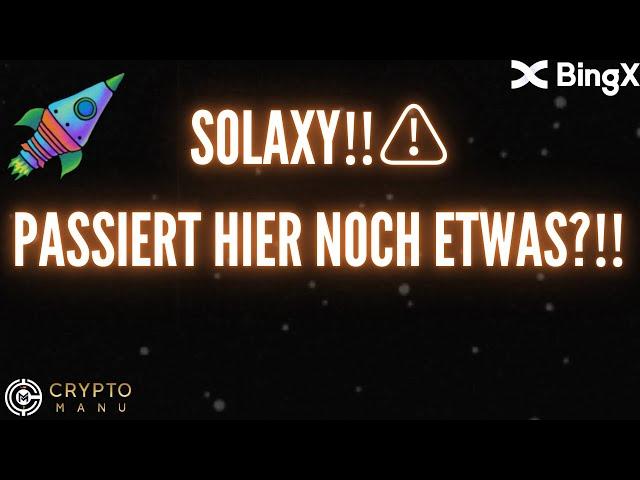 SOLAXY ‼️ IST DER PRESALE EINGESCHLAFEN?️ NEUE UPDATES‼️