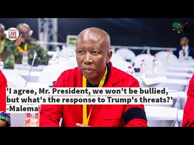 Malema: 'We won't be bullied, but what's the action against Trump?' – SONA Debate.