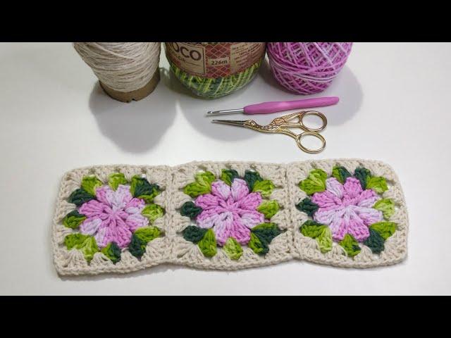 Flor rasteira e base para tapetes 1/2  #croche  @RoseSabinoCroche