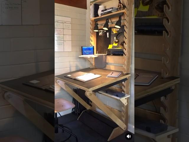 Modular Sitting/Standing desk & Drafting Table. #makersgonnamake