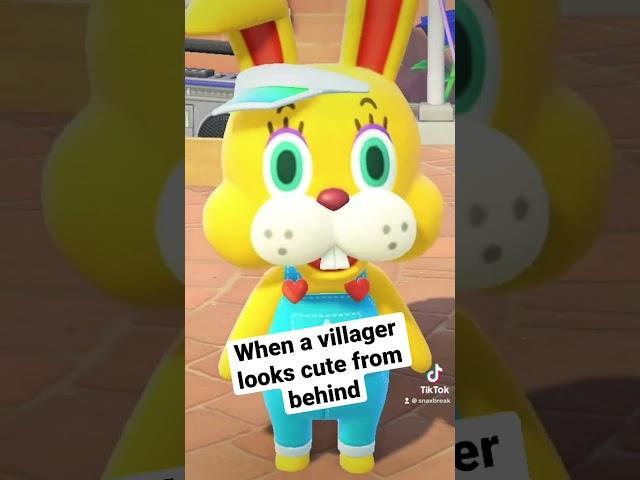 When a villager looks cute from behind…