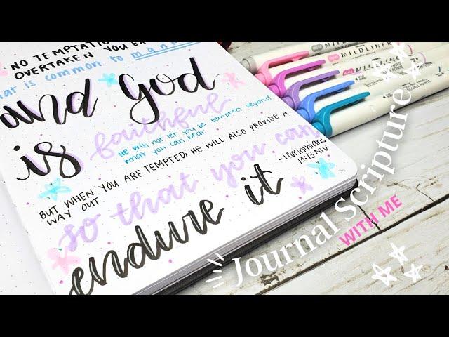 How to Journal Scripture | Creative Journaling Ideas | Journal Scripture with Me