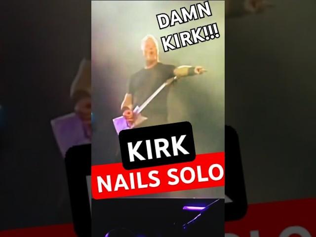 JAMES HETFIELD REACTION WHEN KIRK HAMMETT NAILS SOLO LIVE (2025) #METALLICA #shorts