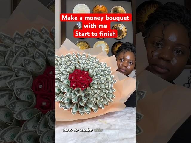 Make 7 roses Money bouquet with me | how to wrap flower bouquet | #diy #flowerbouquet #moneybouquet