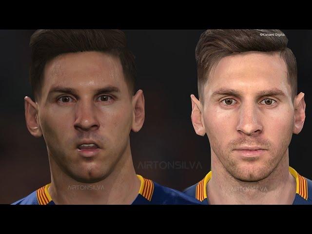 PES 2016 VS PES 2017 Faces Comparision HD