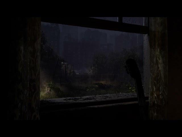 The Last Of Us Inspired Rainy Night In A Safe House | Soothing Rain Sound Ambience | Heavy Rain