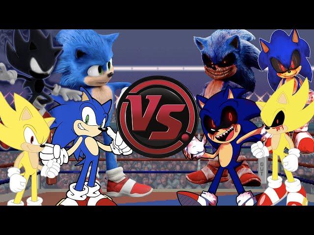 SONIC vs SONIC.EXE: ALL ROUNDS! (Sonic The Hedgehog Cartoon Rap Battle) | CARTOON RAP ATTACK!