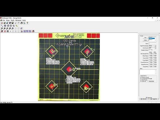 OnTarget Shot Group Calculator Demo / Review