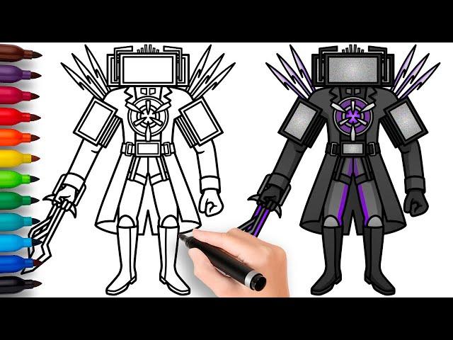 HOW TO DRAW UPGRADED TITAN TV MAN  | Skibidi Toilet 67 (Part 3) - Easy Step by Step Drawing