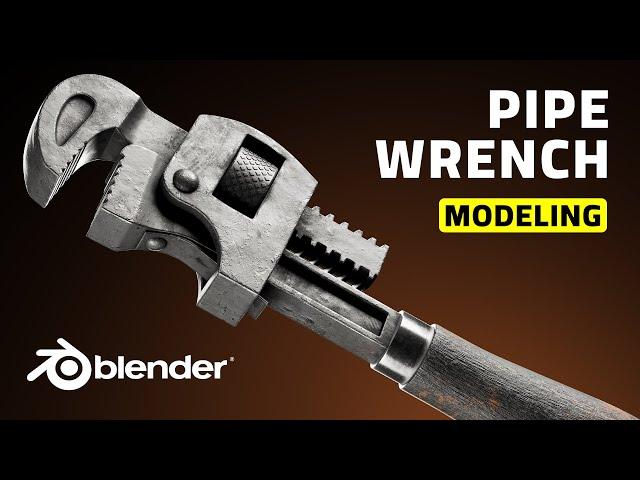 Pipe Wrench 3D Modeling in Blender