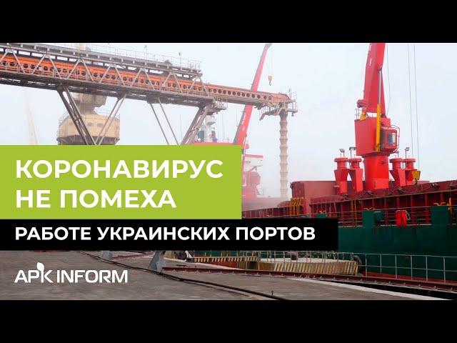 Коронавирус работе украинских портов не помеха | APK-INFORM