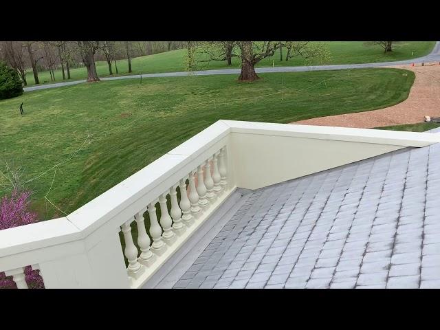A tour of the roof at Poplar Forest