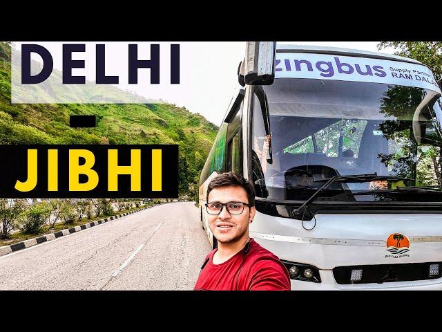 DELHI to JIBHI - How to reach JIBHI HIMACHAL by BUS from DELHI?? - AUT to JIBHI