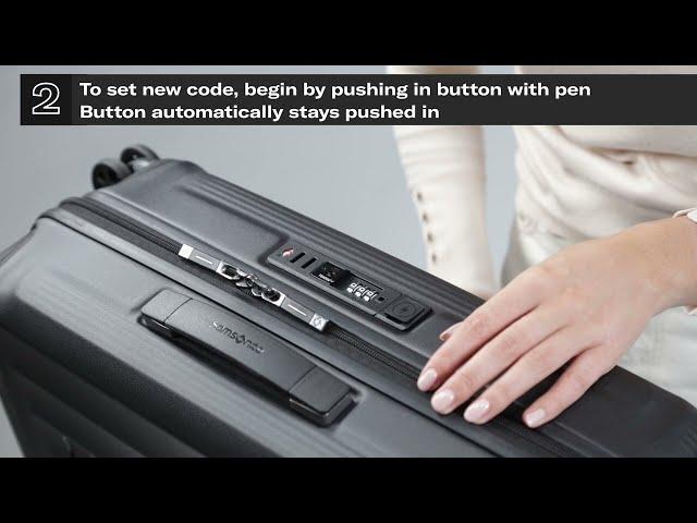 Samsonite - Lock instructions Nuon