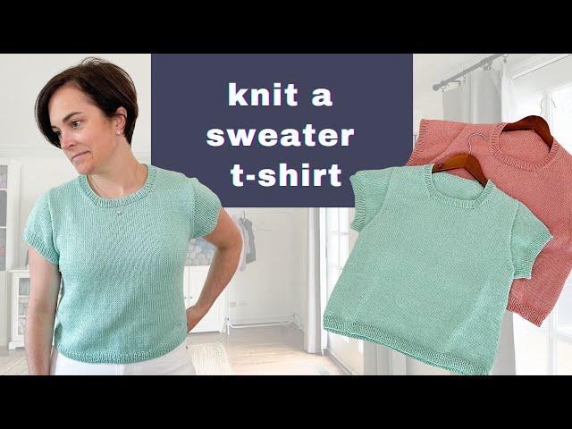 How to Knit a Classic Sweater T-Shirt | Brightbay Tee Knitting Pattern + Tutorial