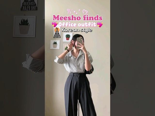 Office outfit korean style on meesho | #meesho #fashion #aesthetic #shorts